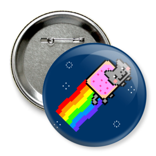 Значок 75мм Nyan Cat