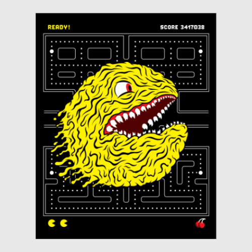 Постер Pac-Man Пакман монстр