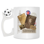 Кружка с футбольным мячиком