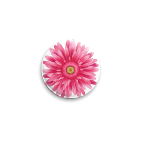 Значок 25мм с принтом flover