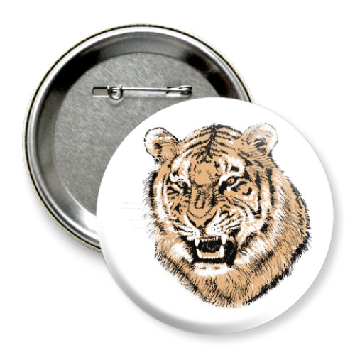 Значок 75мм Тигр