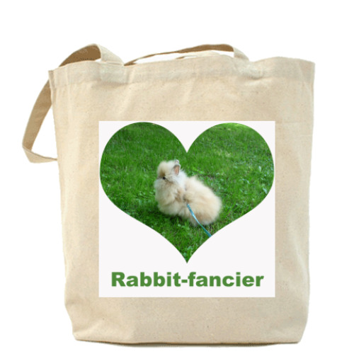 Сумка шоппер с принтом Любитель кроликов
