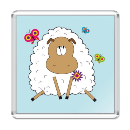 Магнит с принтом   Sheep