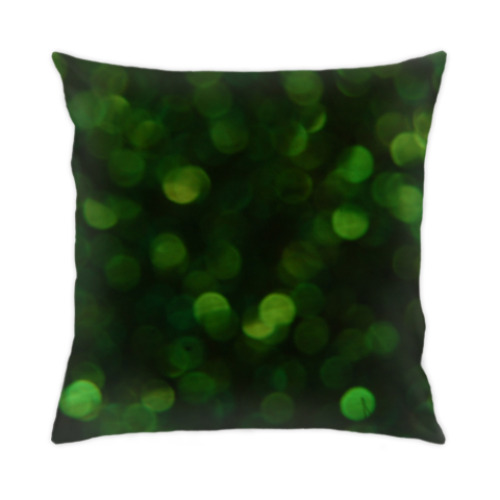 Подушка с принтом Изумрудная
