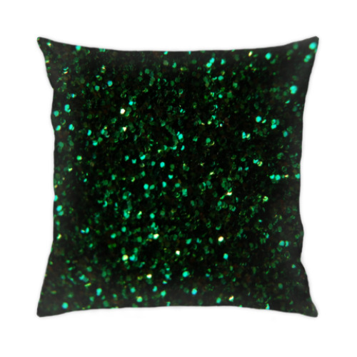 Подушка с принтом Изумрудная