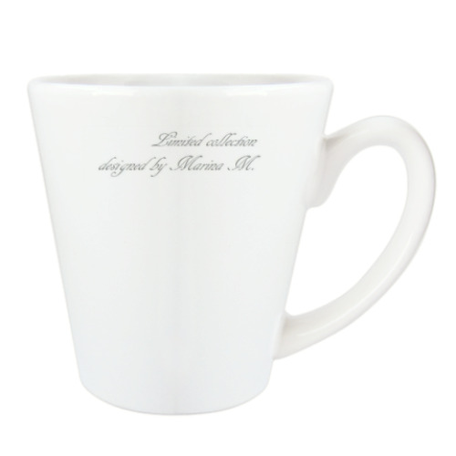 Чашка Латте 'Тропический цветок'