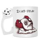 Кружка с футбольным мячиком