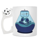 Кружка с футбольным мячиком