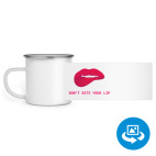 Кружка металлическая белая (круговая запечатка)