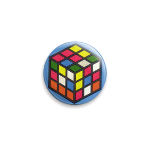Значок 25мм 'Кубик-Рубика'