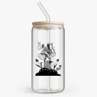 Банка с бамбуковой крышкой