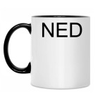 Кружка двухцветная