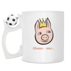 Кружка с футбольным мячиком