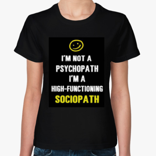 Женская футболка Sociopath