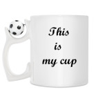 Кружка с футбольным мячиком