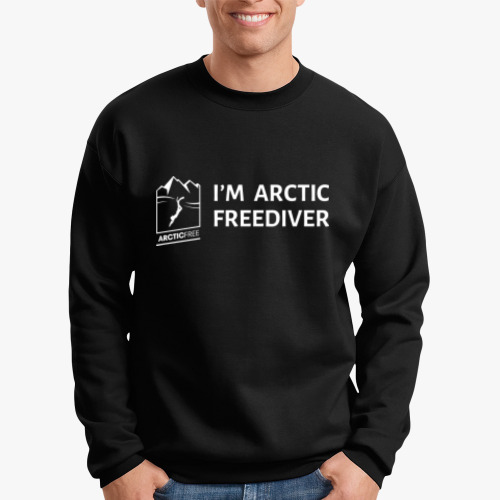 Свитшот с принтом I'm Arctic Freediver
