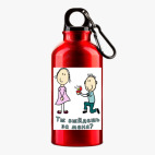 Металлическая бутылка 400 мл UV-DTF