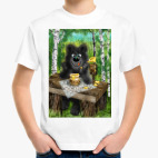 Детская классическая футболка Любитель меда!