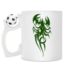 Кружка с футбольным мячиком