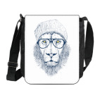 Крутой лев хипстер