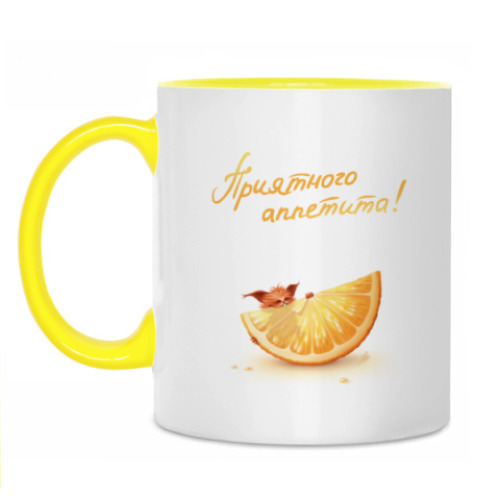 Кружка с принтом Апельсинка