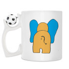 Кружка с футбольным мячиком