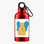 Металлическая бутылка 400 мл UV-DTF