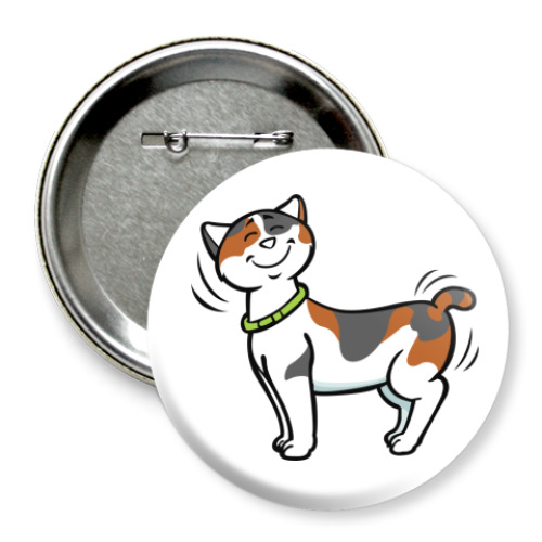 Значок 75мм Кот-котофеич