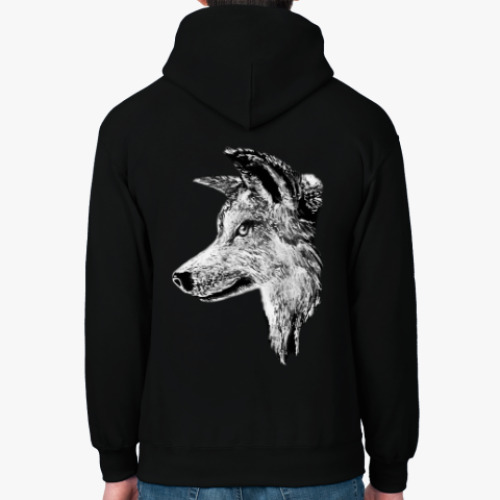 Толстовка худи Волк