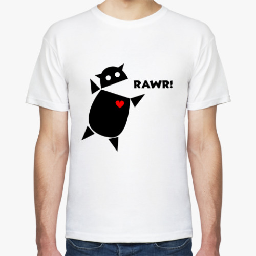Футболка с принтом RAWR!