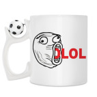 Кружка с футбольным мячиком