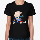 Хрюндель на самокате