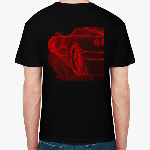 Футболка с принтом sports car