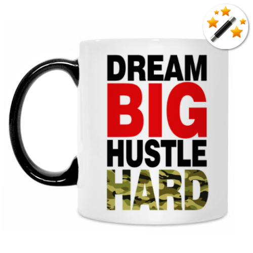 Кружка-хамелеон Dream BIG - Hustle HARD