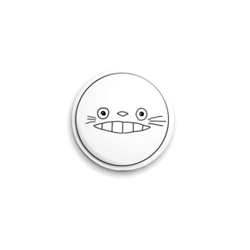 Значок 25мм  Totoro smile