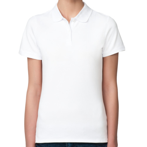 Женская рубашка поло (печать) Singing with Glee