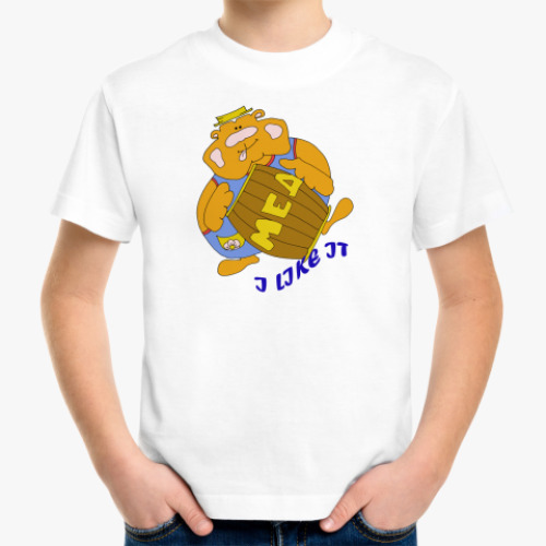 Детская футболка с принтом Мишка