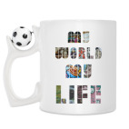 Кружка с футбольным мячиком