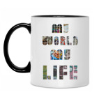 Кружка двухцветная