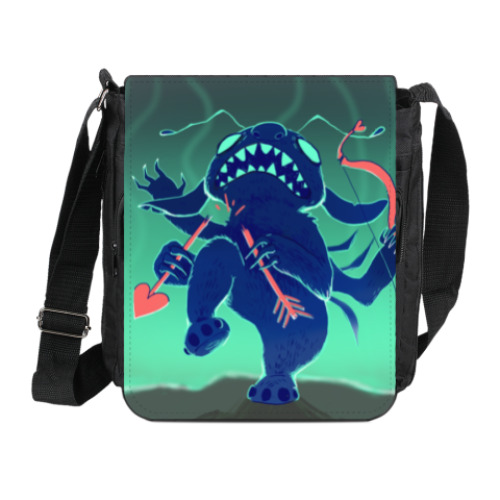 Сумка на плечо (мини-планшет) с принтом Стич АнтиВалентин