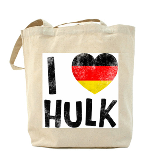 Сумка шоппер с принтом I LOVE HULK