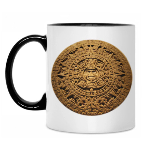 Кружка с принтом ``Солнце ацтеков``