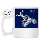 Кружка с футбольным мячиком