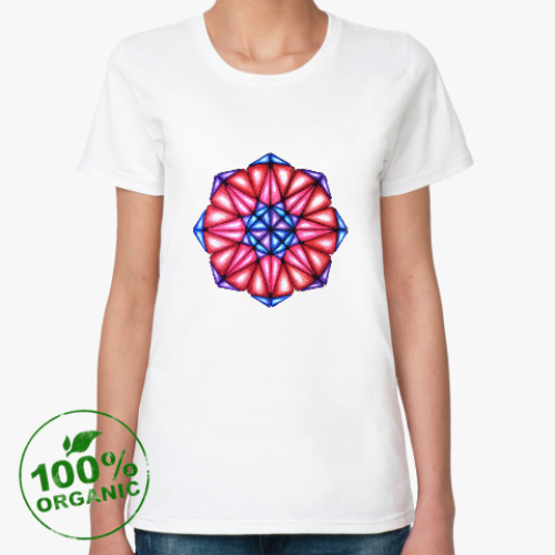 Женская футболка из органик-хлопка Калейдоскоп Февраль