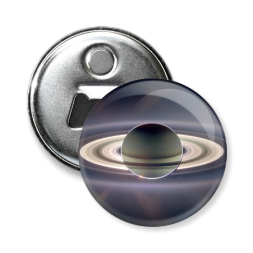 Магнит-открывашка с принтом Сатурн
