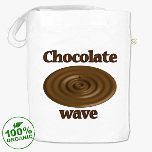 Сумка шоппер с принтом Chocolate wave