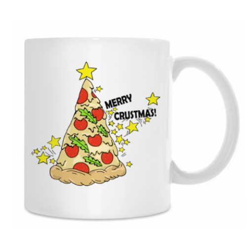 Кружка с принтом Marry crustmas