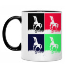 Кружка двухцветная