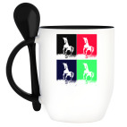 Кружка с ложкой