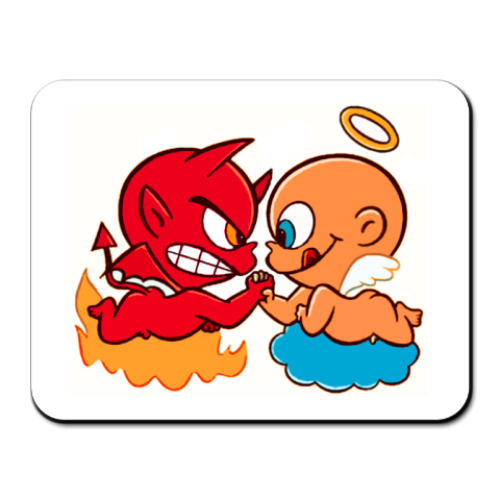 Коврик для мыши с принтом Коврик Angel&Demon